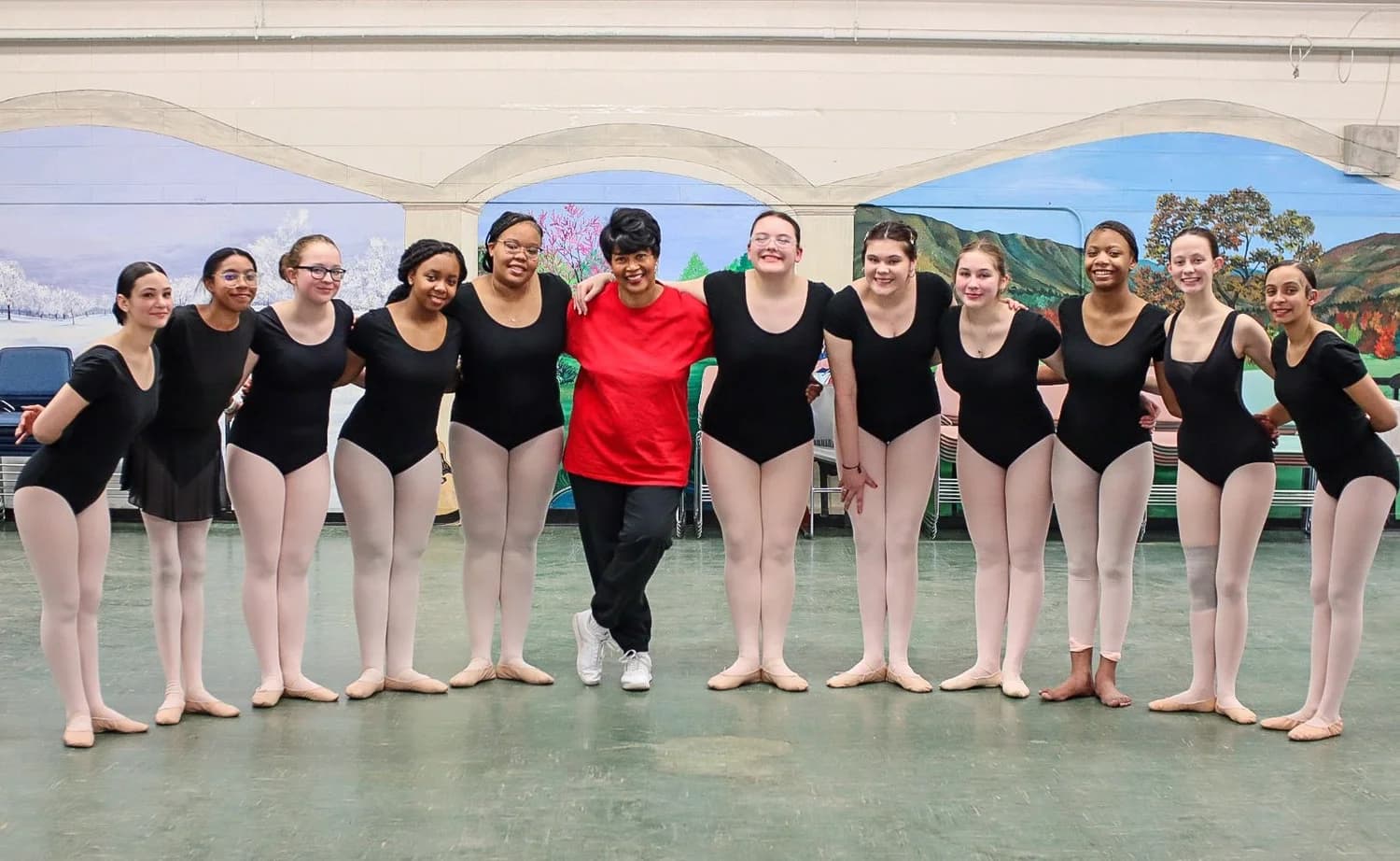 Mona Lisa Lanier at her dance school in Jackson, Tennessee.